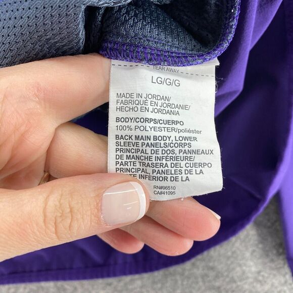 Under Armour Activewear Track Jacket Women L Large Blue Basketball 1/4 Zip - Picture 7 of 8